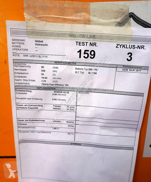 Manipulační vybavení   80 Volt 6 PzS 930 Ah