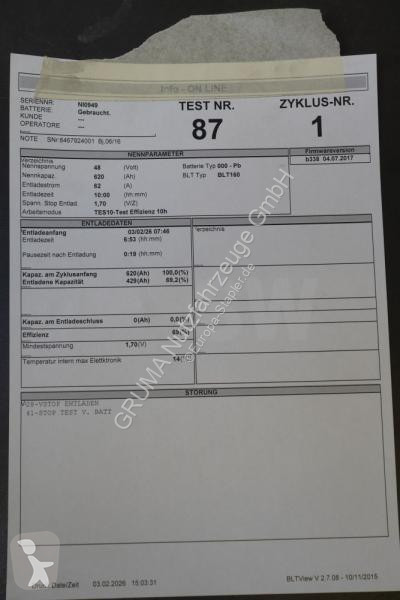 Manipulační vybavení   48 Volt 4 PzS 620 Ah