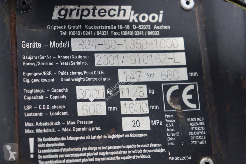 Equipamiento de manutención Griptech RG4