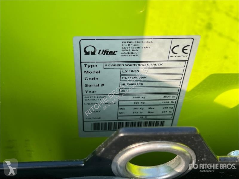 Transpaleta Pramac LX16-35 1600 kg Electric...