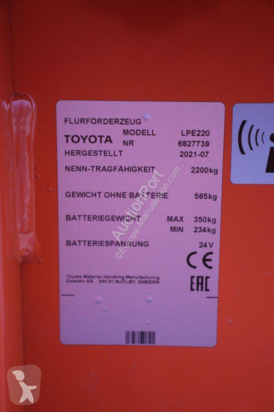 Porta paletes Toyota LPE220