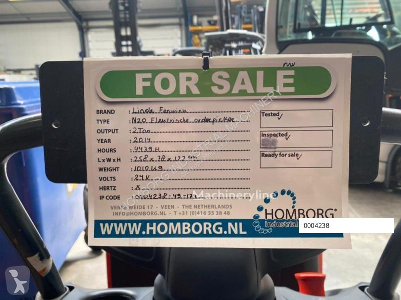 Transpalette Linde N20 2 ton Elektrische...