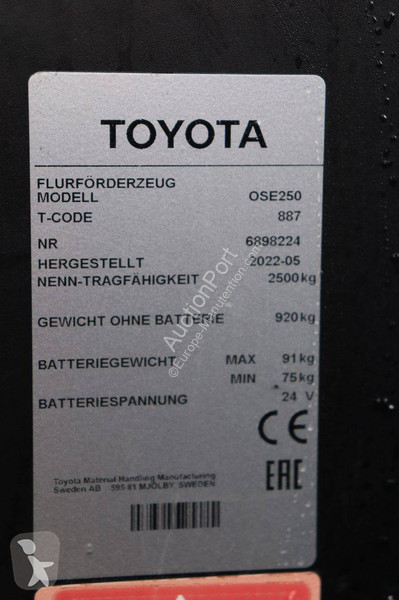 Porta paletes Toyota OSE250
