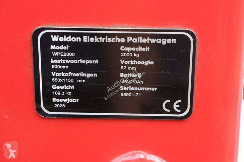 Transpaleta  WPE2000