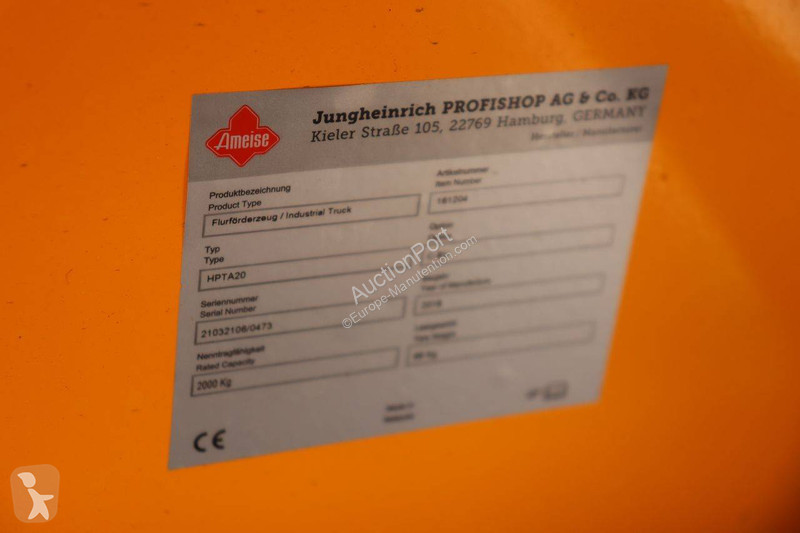 Transpaleta Ameise HPTA20