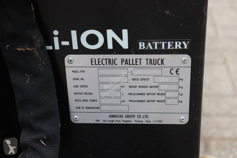 Transpaleta Hangcha BD15