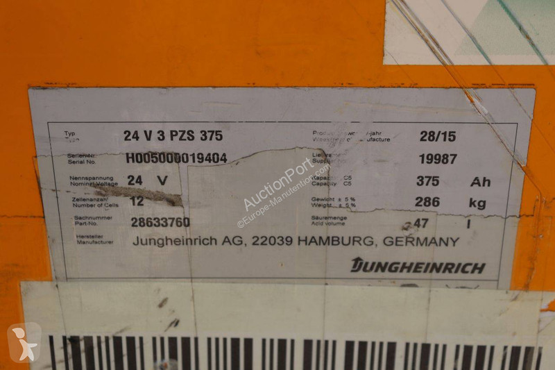 Transpaleta Jungheinrich 24 V 3 PZS 375