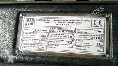 Transpallet Hyster