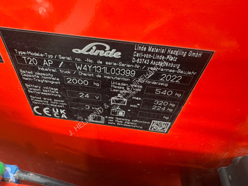 منصة نقالة Linde T20 T 20 AP