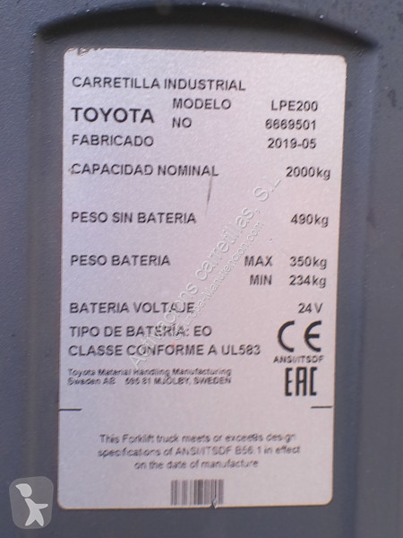 Transpaleta BT LPE 200