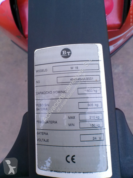 Transpalette BT W 18