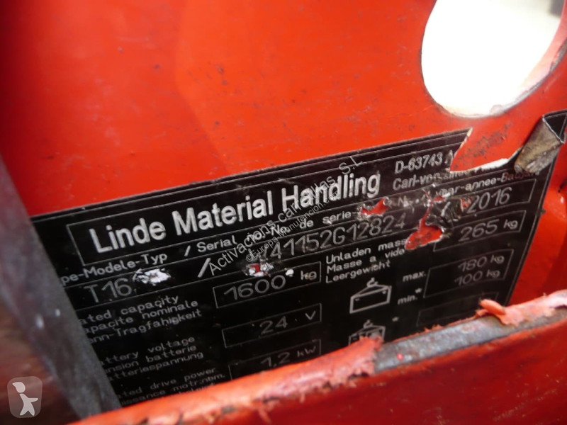 Transpaleta Linde T 16
