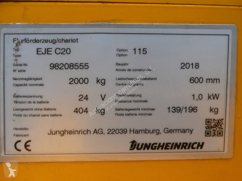 Transpaleta Jungheinrich C20