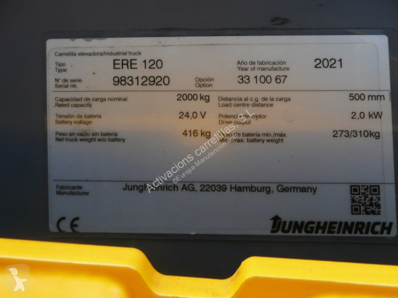Transpalette Jungheinrich FRUTERA