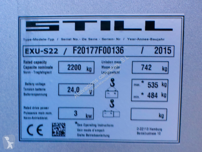 Transpaleta Still EXU-S