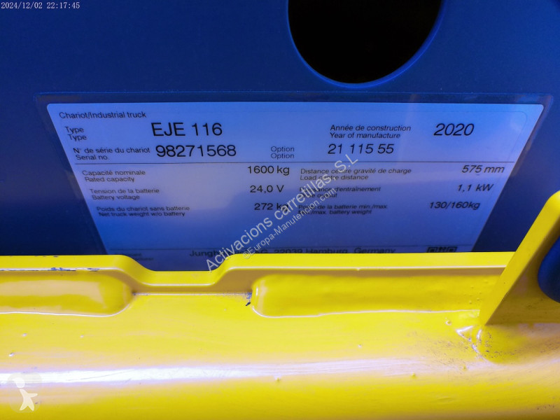 Transpaleta Jungheinrich LI-ION