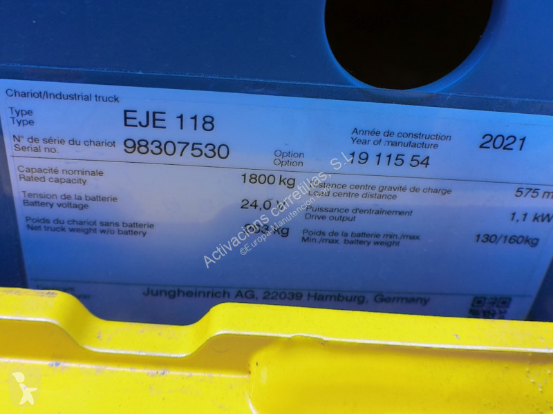 Transpaleta Jungheinrich LI-ION