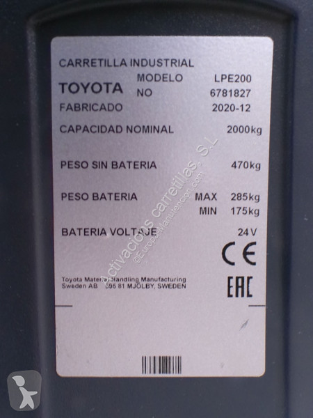 Transpaleta BT LPE 200 FRUTERA