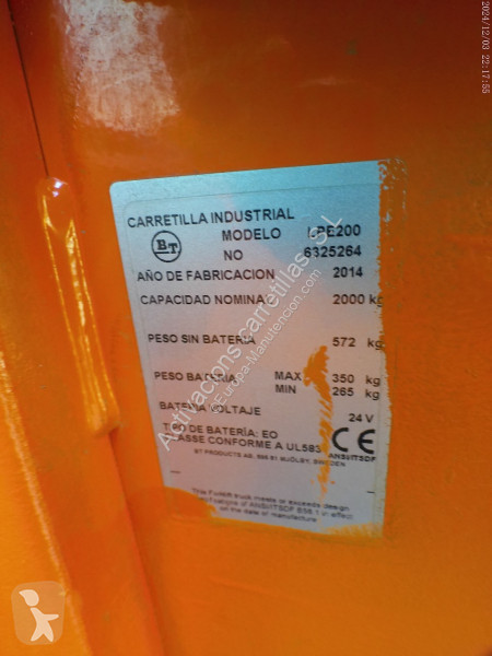Transpalette BT LPE 200