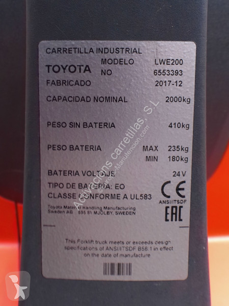 Transpalette BT 2350x550mm
