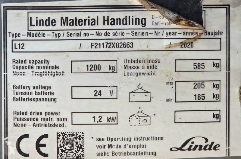 Самоходная тележка Linde L 12