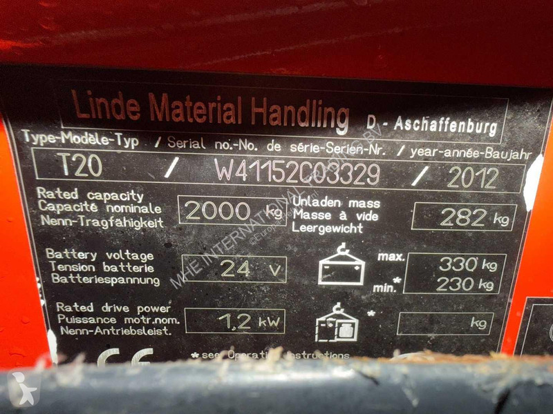 منصة نقالة Linde T20