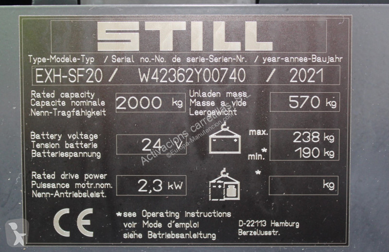 منصة نقالة Still  EXH-SF20 LI-ION