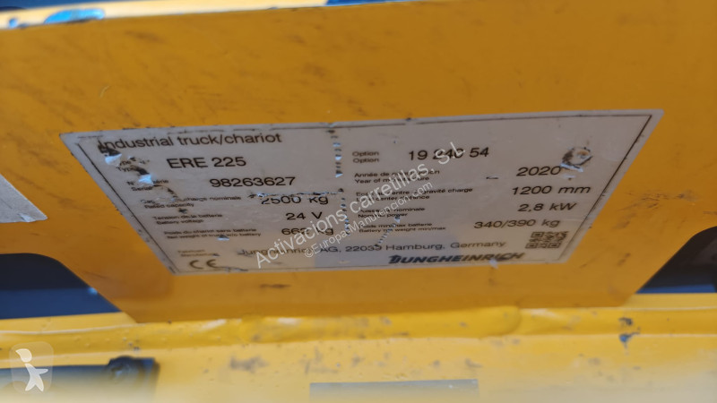 منصة نقالة Jungheinrich 2400x540mm