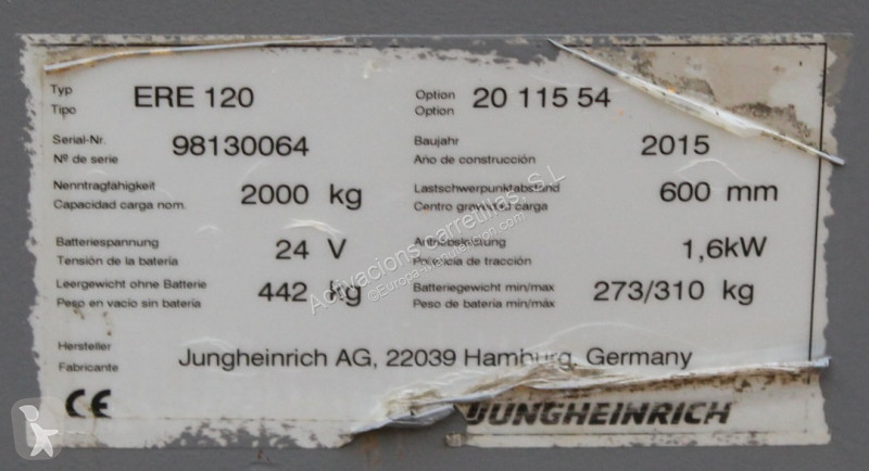 منصة نقالة Jungheinrich