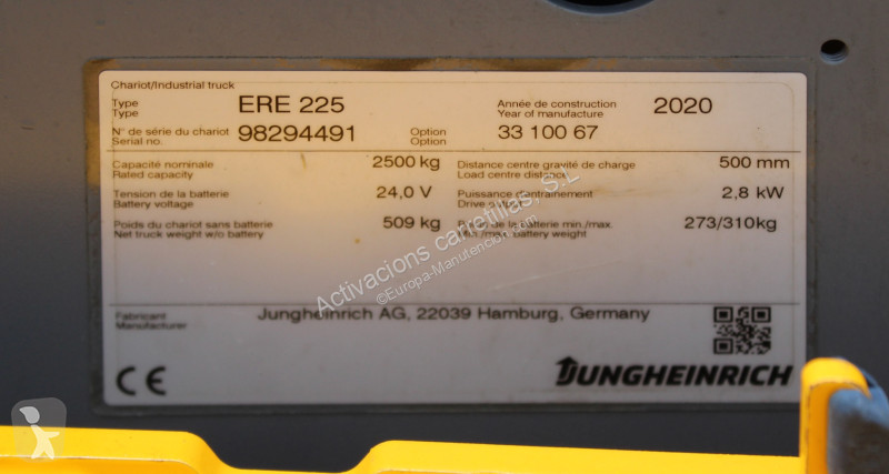 منصة نقالة Jungheinrich FRUTERA
