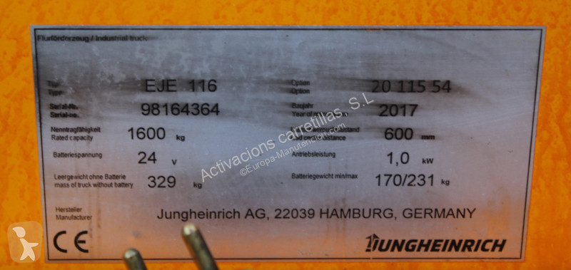 منصة نقالة Jungheinrich