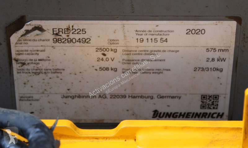 منصة نقالة Jungheinrich LI-ION