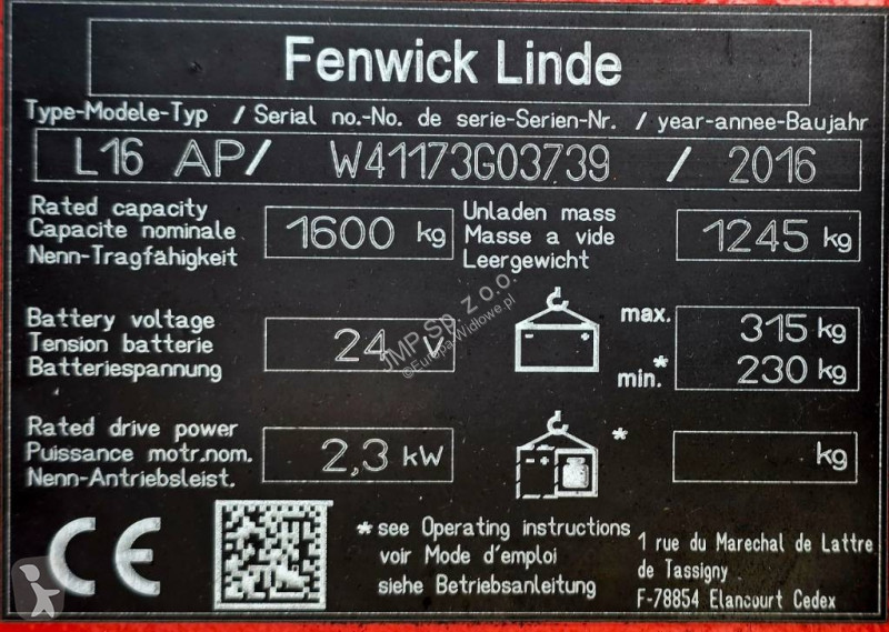 Самоходная тележка Linde L 16 AP TR5400    NEW...