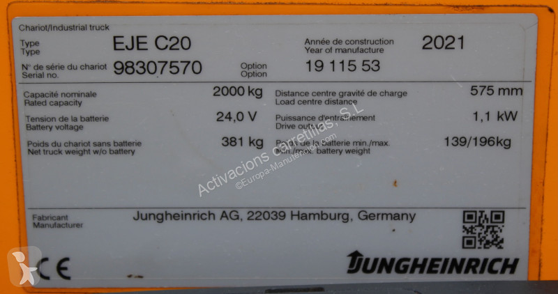 منصة نقالة Jungheinrich C20