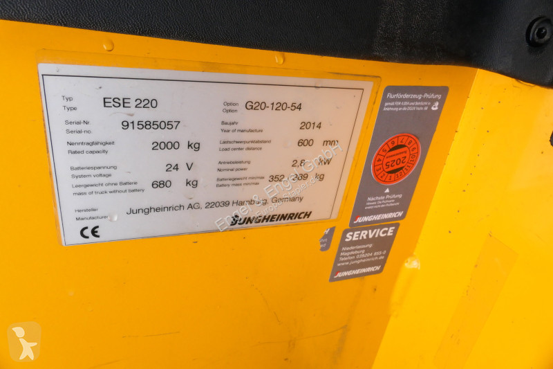Gerbeur Jungheinrich ESE 220 Batterie 34/2017