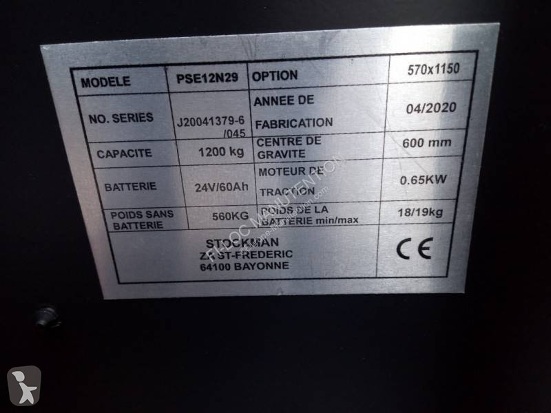 Noblelift PSE125N29 Hochhubwagen