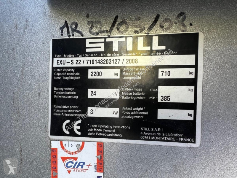 Gerbeur Still  EXU-S 22