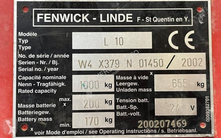 Gerbeur Fenwick gerbeur electrique capacite