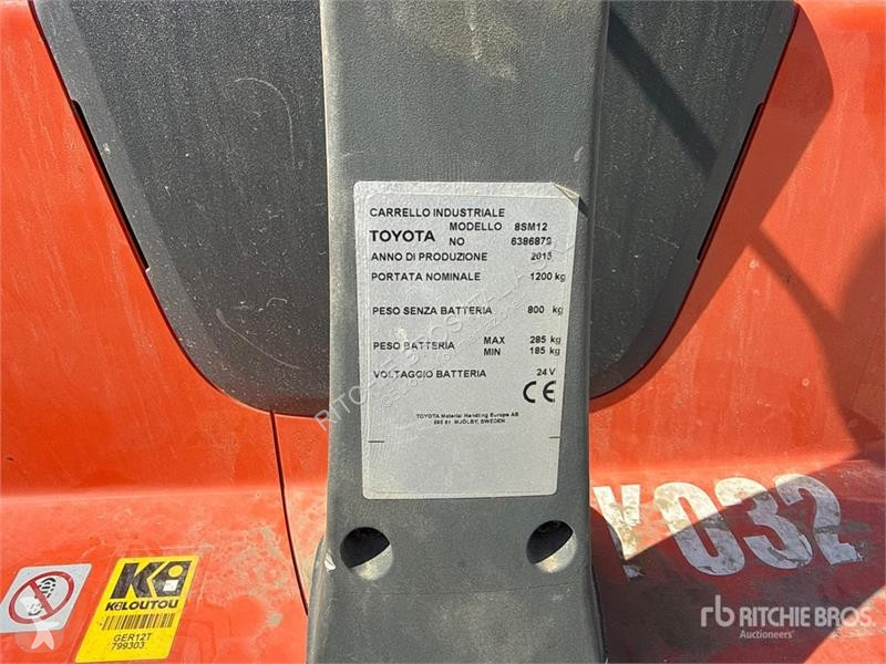 堆垛机 Toyota 8SM12 1200 kg Electric Stacker
