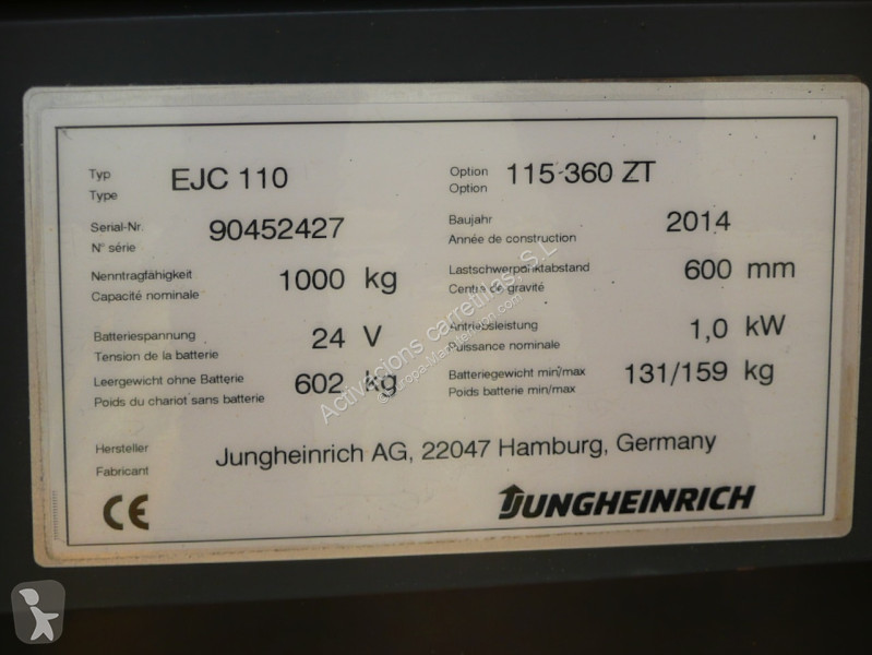 Gerbeur Jungheinrich 360 ZT