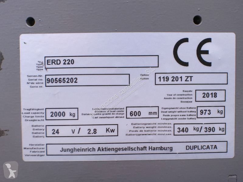 Gerbeur Jungheinrich 290 DT
