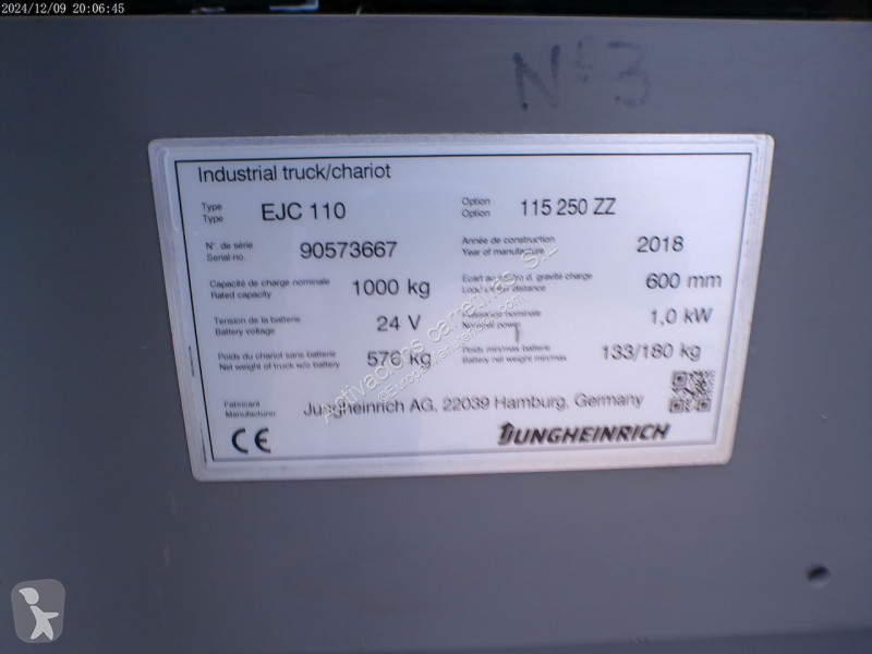 Gerbeur Jungheinrich 250 ZZ