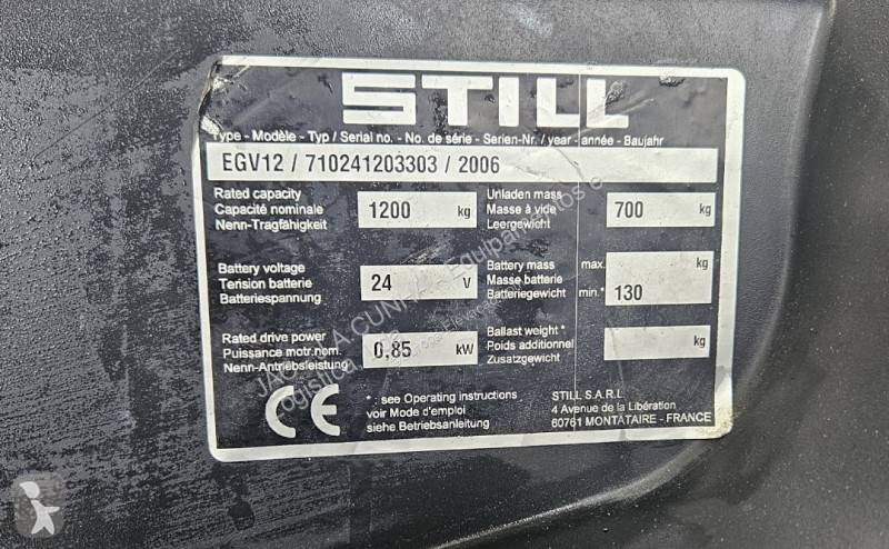Stohovací zařízení Still EGV12