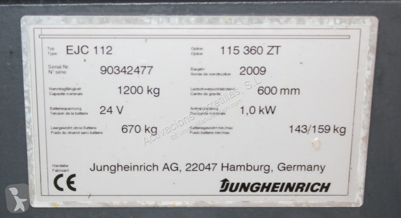 Apilador Jungheinrich 360 ZT