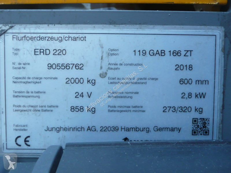 Apilador Jungheinrich 166 ZT