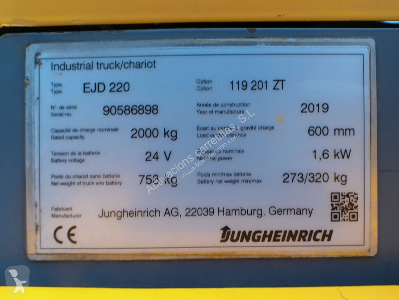 Gerbeur Jungheinrich 201 ZT