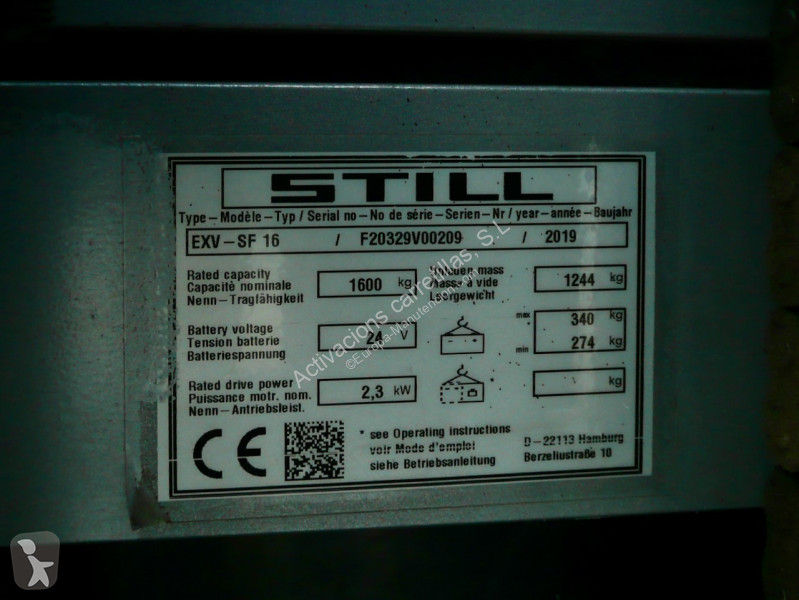 Apilador Still EXV-SF16