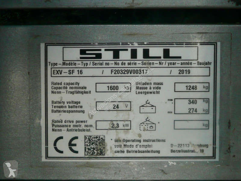 Gerbeur Still EXV-SF16
