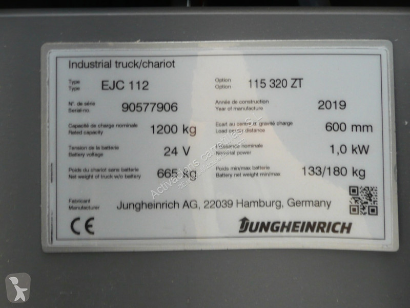 Gerbeur Jungheinrich 320 ZT LI-ION