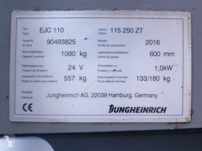 Gerbeur Jungheinrich 250 ZT Li-Ion